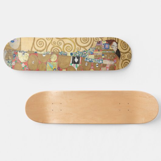 Gustav Klimt - Fulfillment, Stoclet Frieze Persoonlijk Skateboard (Horizontaal)