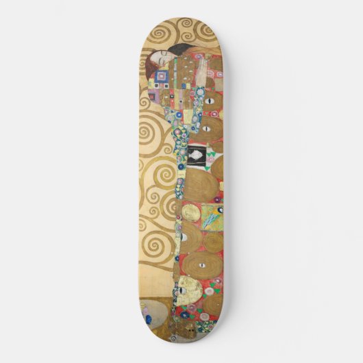 Gustav Klimt - Fulfillment, Stoclet Frieze Persoonlijk Skateboard (Voorkant)