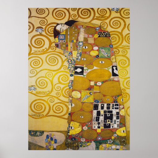 Gustav Klimt - Fulfillment Stoclet Frieze Poster (Voorkant)