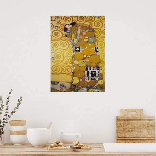 Gustav Klimt - Fulfillment Stoclet Frieze Poster (Keuken)