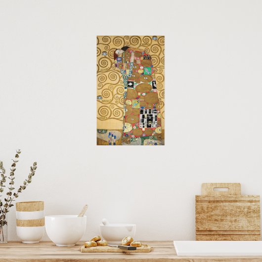 Gustav Klimt - Fulfillment, Stoclet Frieze Poster (Keuken)