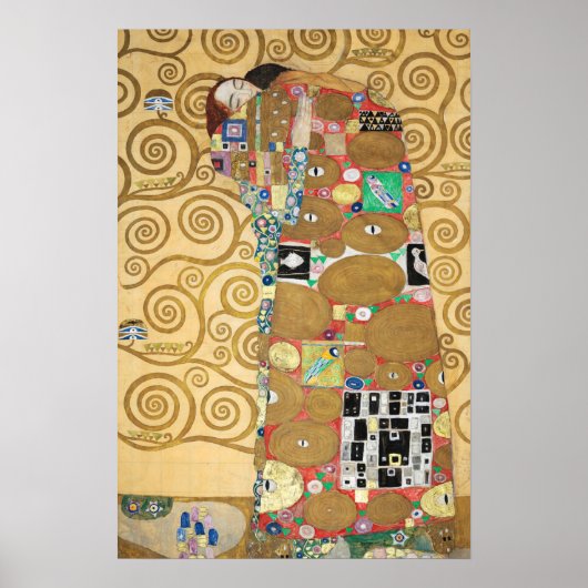 Gustav Klimt - Fulfillment, Stoclet Frieze Poster (Voorkant)