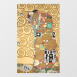 Gustav Klimt - Fulfillment, Stoclet Frieze Raamsticker<br><div class="desc">The Tree of Life, Stoclet Frieze, Fulfillment Lovers - Gustav Klimt, Cardboard, 1909</div>