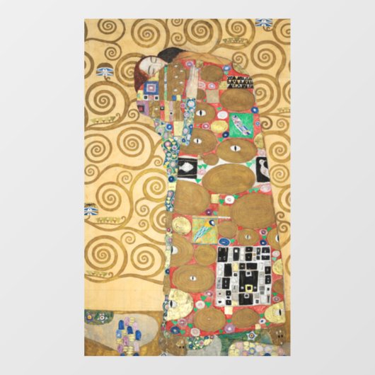 Gustav Klimt - Fulfillment, Stoclet Frieze Raamsticker (Vel)