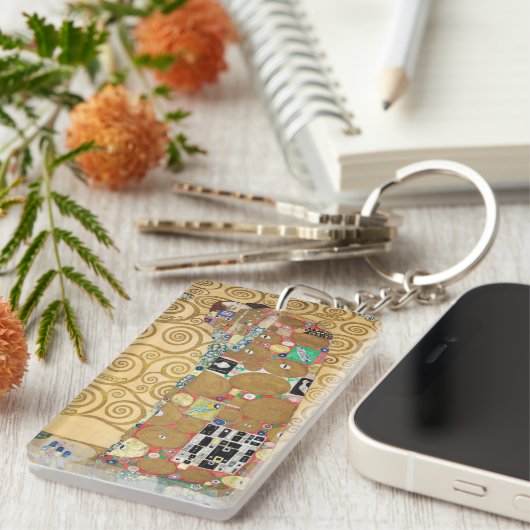 Gustav Klimt - Fulfillment, Stoclet Frieze Sleutelhanger (Voorkant Rechts)