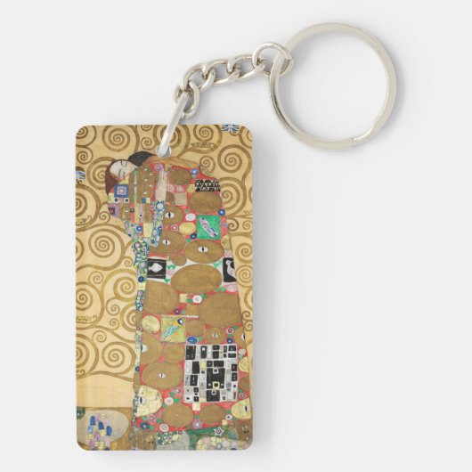 Gustav Klimt - Fulfillment, Stoclet Frieze Sleutelhanger (achterkant)