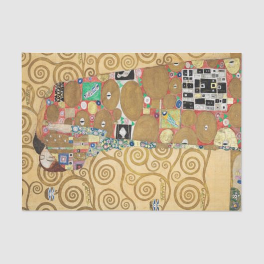 Gustav Klimt - Fulfillment, Stoclet Frieze Tissuepapier (Voorkant)