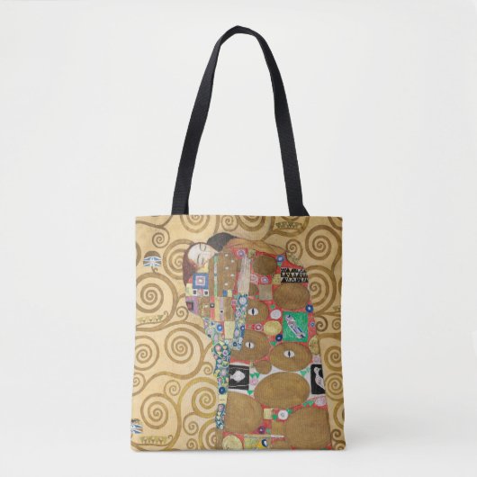 Gustav Klimt - Fulfillment, Stoclet Frieze Tote Bag (Voorkant)