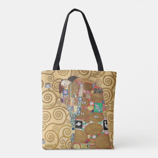 Gustav Klimt - Fulfillment, Stoclet Frieze Tote Bag (Achterkant)