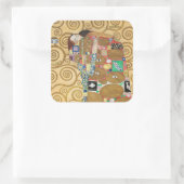 Gustav Klimt - Fulfillment, Stoclet Frieze Vierkante Sticker (Tas)