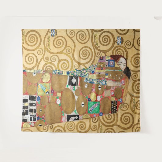 Gustav Klimt - Fulfillment, Stoclet Frieze Wandkleed (Voorkant (horizontaal))