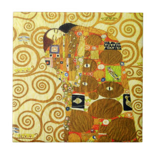 Gustav Klimt Fulfillment Tile Tegeltje