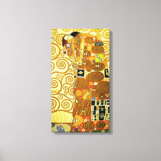 Gustav Klimt Fulfilment Canvas Poster Afdruk (Voorkant)