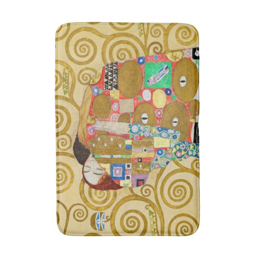 Gustav Klimt Fulfilment Nouveau Paar Badmat (Voorkant Verticaal)