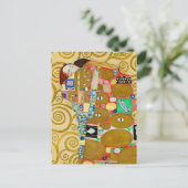 Gustav Klimt Fulfilment Nouveau Paar Briefkaart (Staand voorkant)