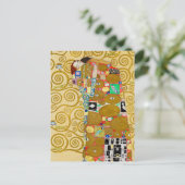 Gustav Klimt Fulfilment Nouveau Paar Briefkaart (Staand voorkant)