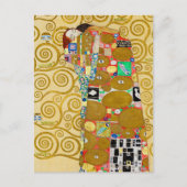 Gustav Klimt Fulfilment Nouveau Paar Briefkaart (Voorkant)