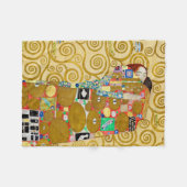 Gustav Klimt Fulfilment Nouveau Paar Fleece Deken (Voorkant (Horizontaal))