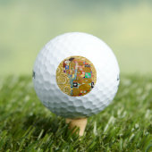 Gustav Klimt Fulfilment Nouveau Paar Golfballen (Insitu Shirt)