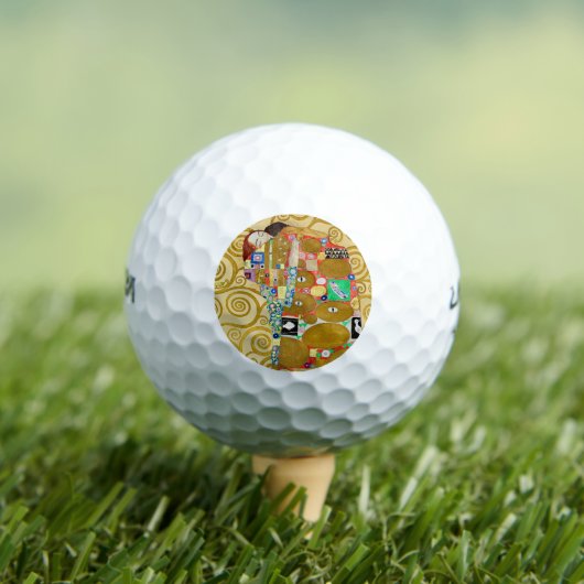 Gustav Klimt Fulfilment Nouveau Paar Golfballen (Insitu Shirt)
