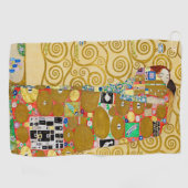 Gustav Klimt Fulfilment Nouveau Paar Golfhanddoek (Horizontaal)