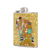 Gustav Klimt Fulfilment Nouveau Paar Heupfles (Links)