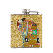 Gustav Klimt Fulfilment Nouveau Paar Heupfles (Achterkant)