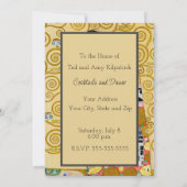 Gustav Klimt Fulfilment Nouveau Paar Kaart (Achterkant)