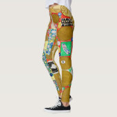 Gustav Klimt Fulfilment Nouveau Paar Leggings (Links)