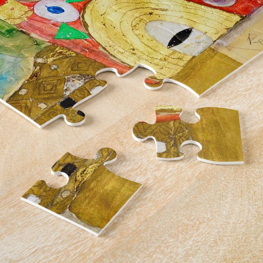 Gustav Klimt Fulfilment Nouveau Paar Legpuzzel (Zijkant)