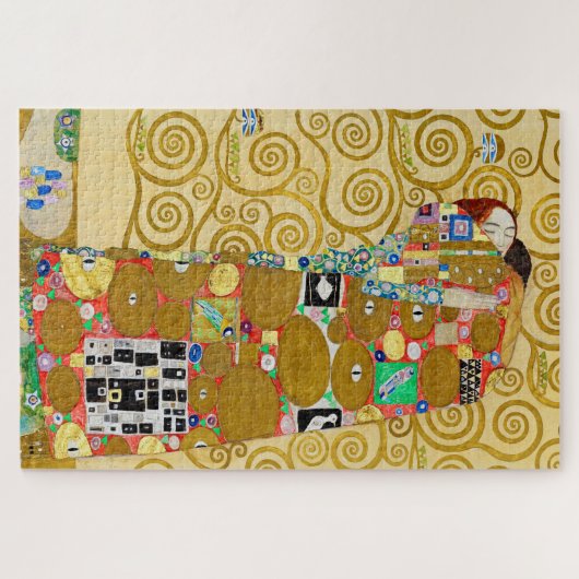 Gustav Klimt Fulfilment Nouveau Paar Legpuzzel (Horizontaal)