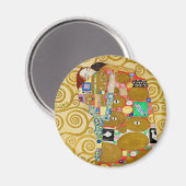 Gustav Klimt Fulfilment Nouveau Paar Magneet (Voorkant / Achterkant)