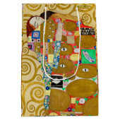 Gustav Klimt Fulfilment Nouveau Paar Medium Cadeauzakje (Achterkant)