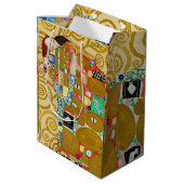 Gustav Klimt Fulfilment Nouveau Paar Medium Cadeauzakje (Achterkant Gekanteld)