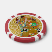 Gustav Klimt Fulfilment Nouveau Paar Poker Chips (Enkel)