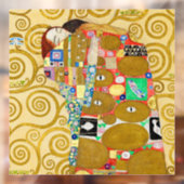 Gustav Klimt Fulfilment Nouveau Paar Raamsticker (Vel 2)