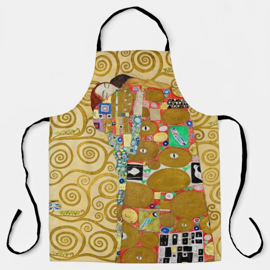Gustav Klimt Fulfilment Nouveau Paar Schort (Voorkant)