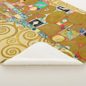 Gustav Klimt Fulfilment Nouveau Paar Sherpa Deken (3/4)