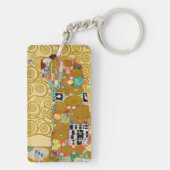 Gustav Klimt Fulfilment Nouveau Paar Sleutelhanger (achterkant)