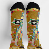 Gustav Klimt Fulfilment Nouveau Paar Sokken (Top)