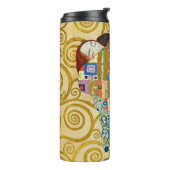 Gustav Klimt Fulfilment Nouveau Paar Thermosbeker (Gedraaid links)