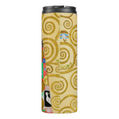 Gustav Klimt Fulfilment Nouveau Paar Thermosbeker (Achterkant)