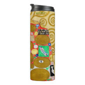 Gustav Klimt Fulfilment Nouveau Paar Thermosbeker (Geroteerd rechts)