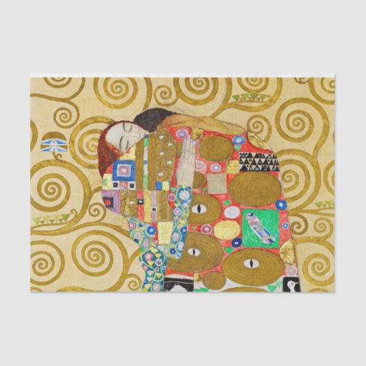 Gustav Klimt Fulfilment Nouveau Paar Tissuepapier (Voorkant)