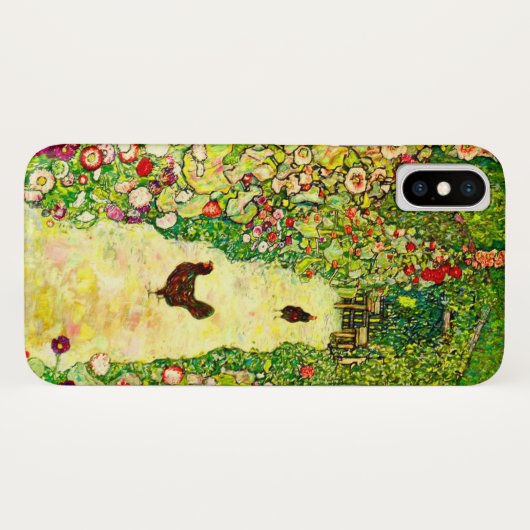 Gustav Klimt Garden met kippen Case-Mate iPhone Case (Achterkant (horizontaal))