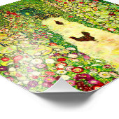 Gustav Klimt Garden met kippen Foto Afdruk (Hoek)