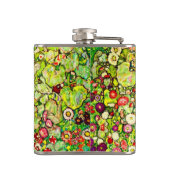 Gustav Klimt Garden met kippen Heupfles (Achterkant)