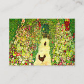 Gustav Klimt Garden met kippen Informatiekaartje (Voorkant)