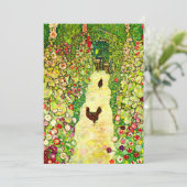 Gustav Klimt Garden met kippen Kaart (Staand voorkant)