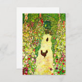 Gustav Klimt Garden met kippen Kaart (Voorkant / Achterkant)